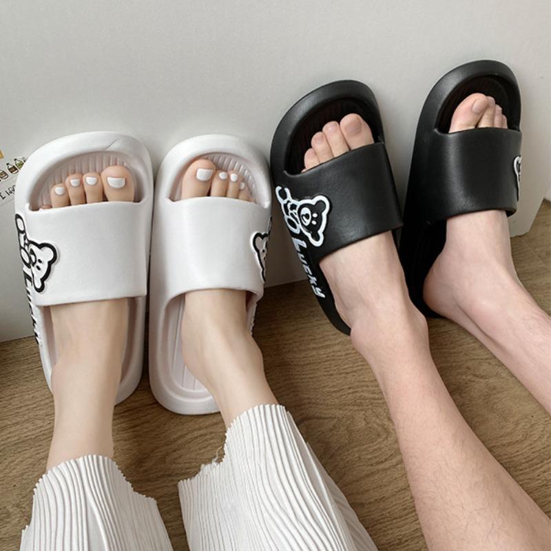 EVA Slippers Couple Summer Home Thick Soft Bottom Sandals Men and Women Indoor Bathing Anti-slip Slippers