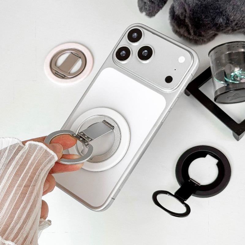 Mobile Phone Magnetic Bracket 360 ° Rotating Folding Portable Live Streaming Ring Buckle, Desktop Universal Magnetic Bracket