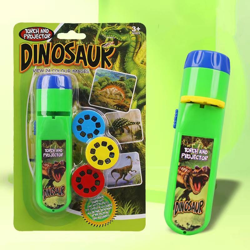 Projection Flashlight Children Projector Light Cute Cartoon Toy Night Po Picture Light Bedtime Learning Fun Toys