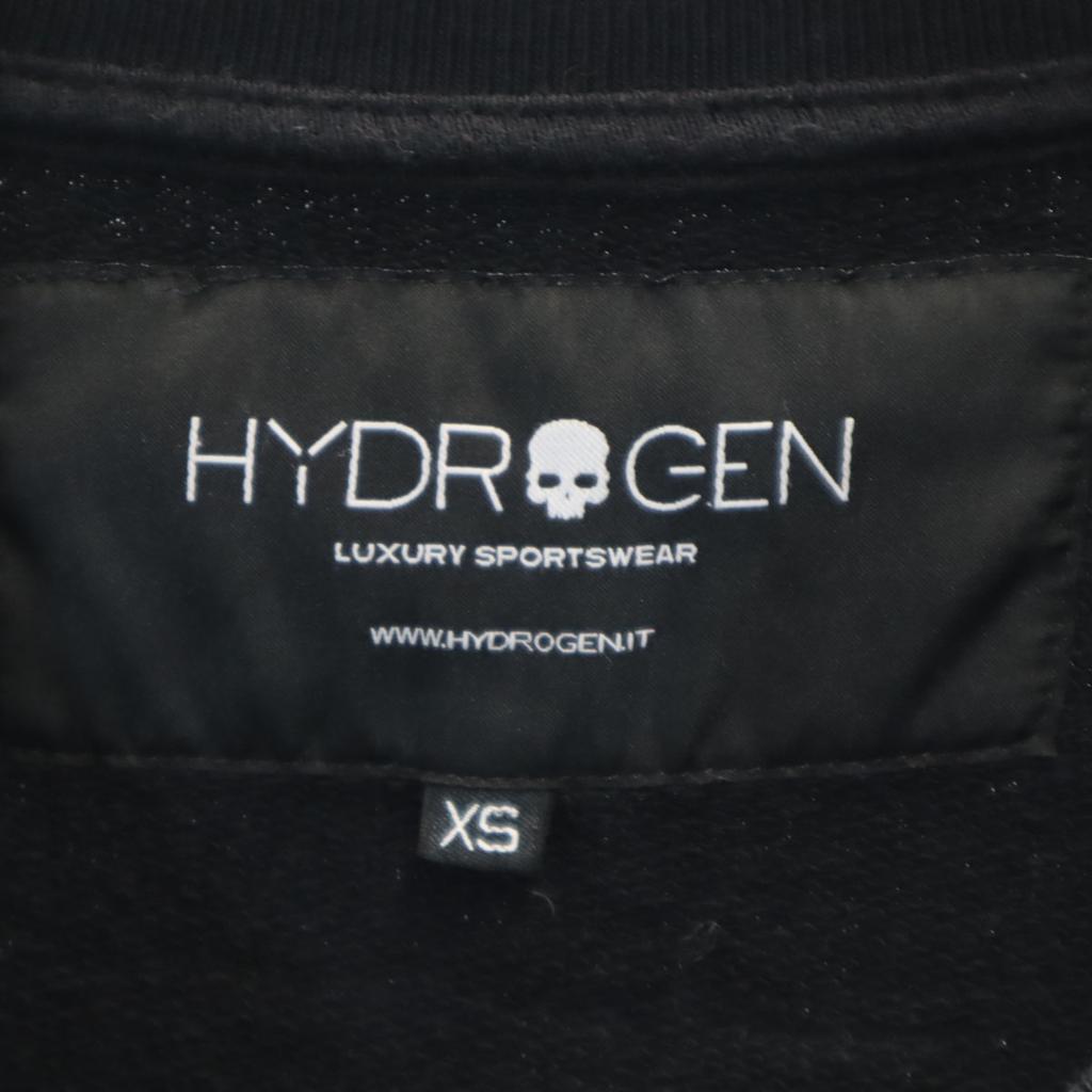Hydrogen Made In Italy Skull Long Sleeve Sweat Trainer XS Black Men's Used