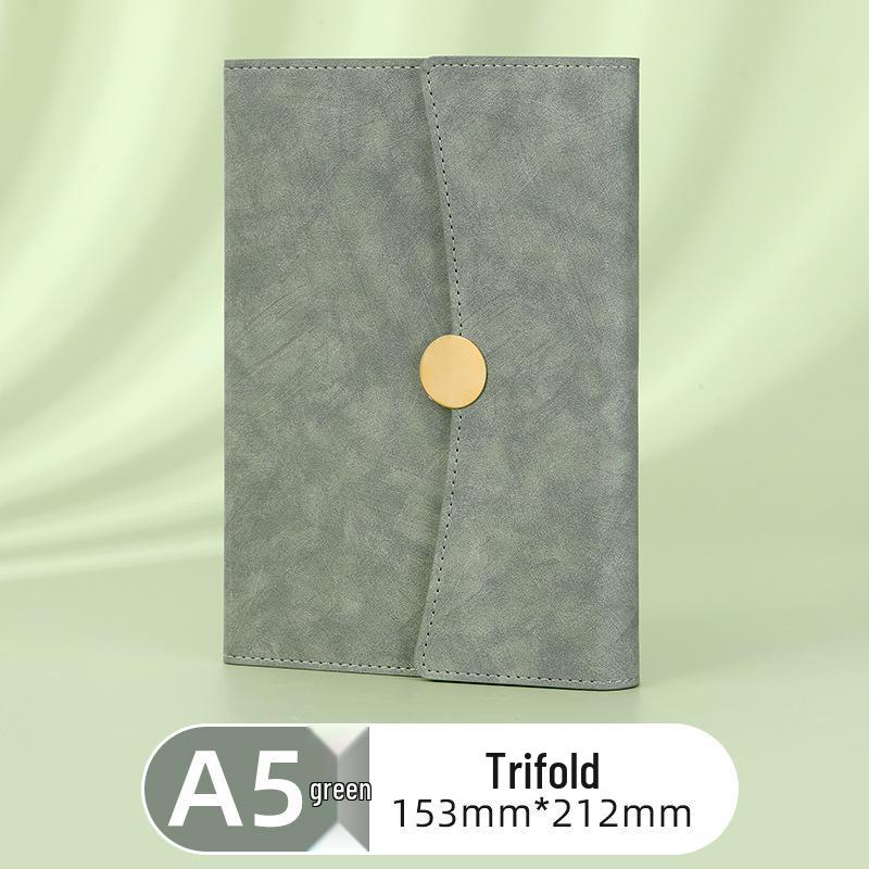 Custom Logo Leather Journal Set: Laptop Gift Box with Three-Fold Thickened Notebook for Creative Business.