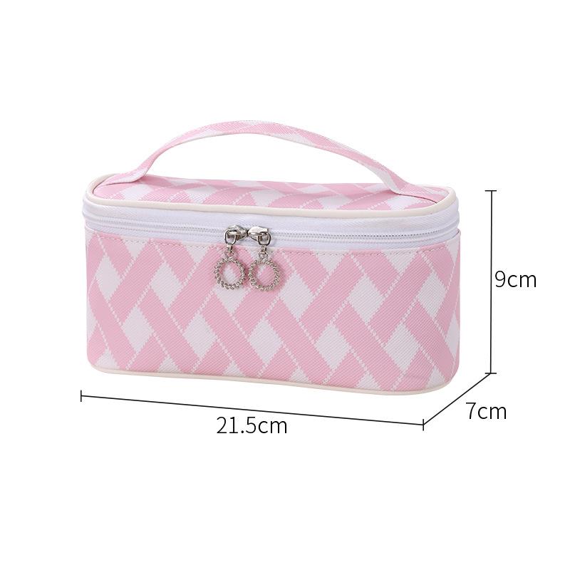 Cosmetic Pouch Portable Large Capacity Waterproof Storage Bag Urban Style Simple