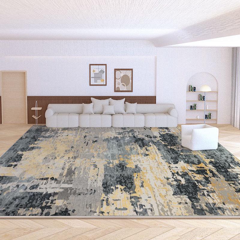 

Водонепроницаемый, устойчивый к пятнам, бархатный ковер с рисунком тушью для гостиной в скандинавском стиле для журнального столика или спальни. 200x300 cm