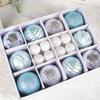 26pcs Barrel Shaped Electroplated Painted Christmas Ball 3/6cm Hanging Ornament  Window