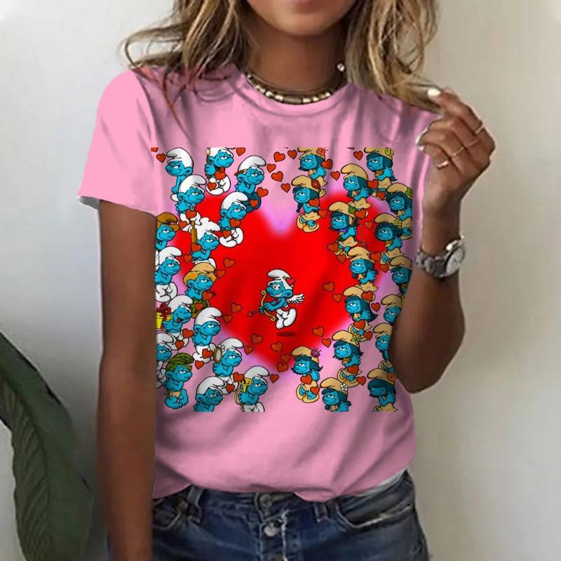 Cartoon Punk Princess Print T Shirt Women Harajuku 90s Cute T-shirt Funny Streetwear Graphic Tshirt Female Clothes