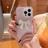 Three-dimensional Bow Rhinestone Mobile Phone Case for IPhone 17 Promax Shiny Color for IPhone 16 Protective Case Luxury