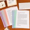 Morandi Transparent Office Document Organizer with Triangle Rod Clip
