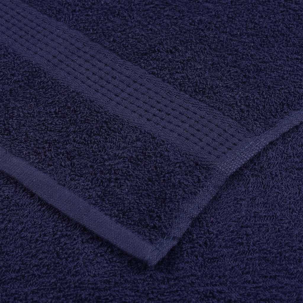 Vidaxl Ręczniki Prysznicowe 2 Szt. Granatowy 360 Gsm 100% Bawełna