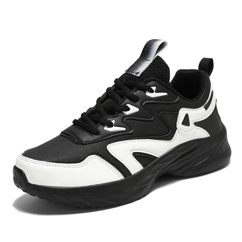 9822 Women's Leather Outdoor Running Shoes - Low-Top, Lightweight, Shock-Absorbing, Perfect for Spring/Autumn Casual Jogging & Travel