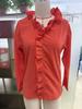 European Spring 2026 Women's Ruffle Trim Long-Sleeve Cotton Shirt