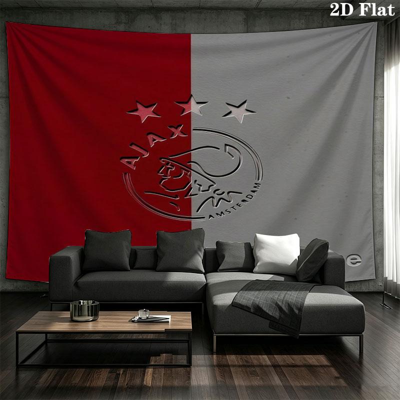 AFC Ajax Custom Name Wall Tapestry Aesthetic Wall Hanging Printed Fabric Blanket Decorative Tapestries for Bedroom Living Room Home Decor