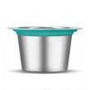 Stainless Steel Refillable Coffee Capsule Espresso Coffee Maker Cup Coffee Pod Filter with Tamper and Spoon Enduring