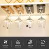 Decorative Goblet Holder Rack Wine Cup Shelf Hanging Upside Down Stand for Kitchen Bar Entertainment Dust Resistant Easy