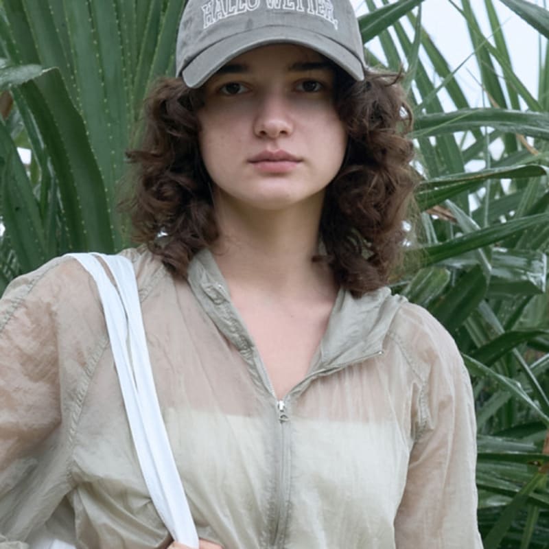 POSZER Vintage Washed Cotton Ball Cap (Gray)