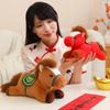 Year of the Horse Mascot, Happy Horse Plush Toy, Auspicious Pony Zodiac Annual Meeting Gift