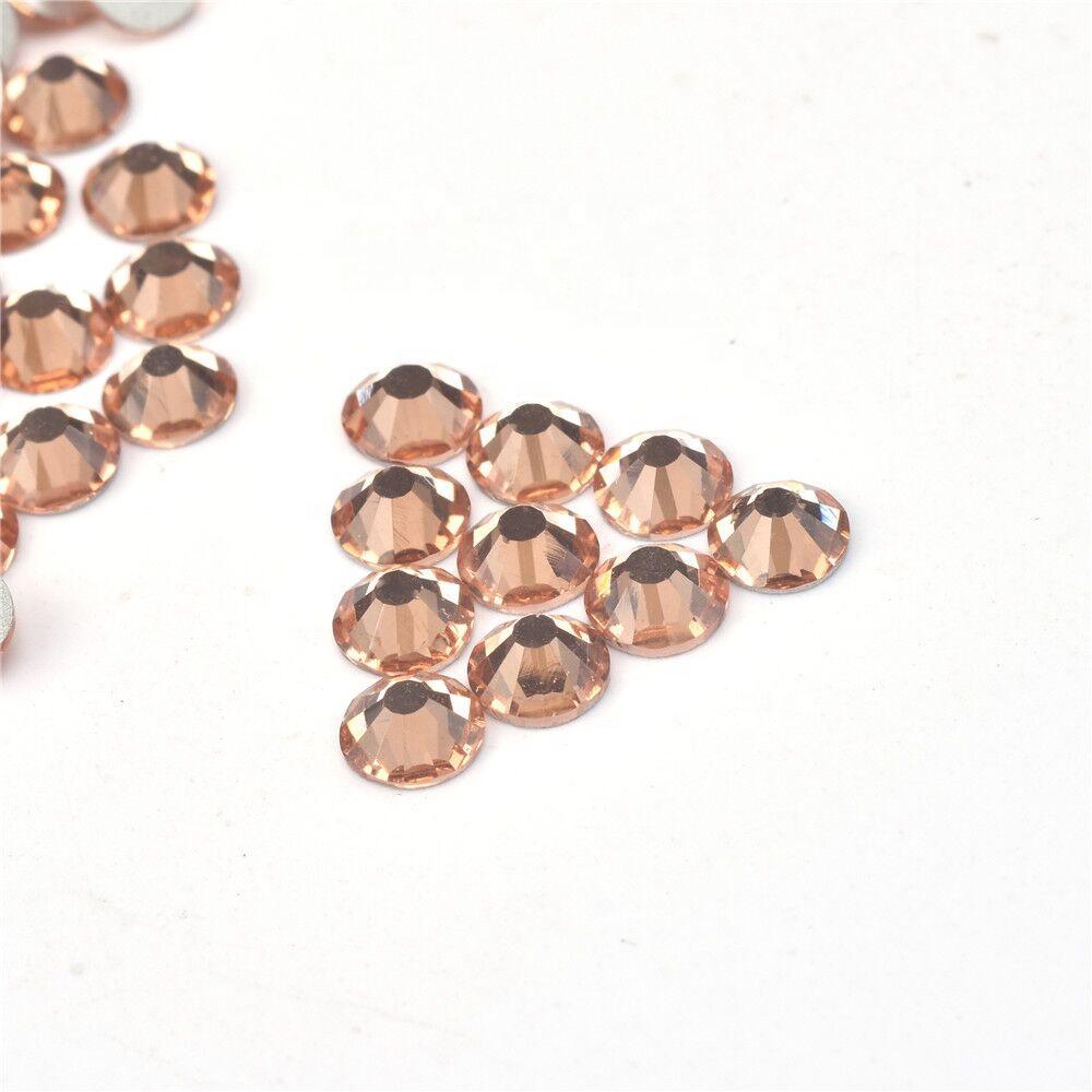 Non Hotfix Rhinestones Champagne Glass Rhinestone Strass Crystals Flatback High Grade Rhinestones for Clothes