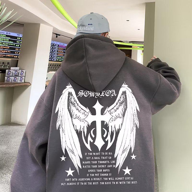 2024 Men's Heavyweight Hooded Sweatshirt - High Quality Loose Fit, Plus Size, Autumn/Winter Collection
