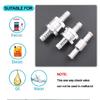 1Pcs Non-Return One Way Check Valve,Aluminium Alloy Fuel Hose Check Valve Control Accessories for Petrol Diesel Fuel Oil Water