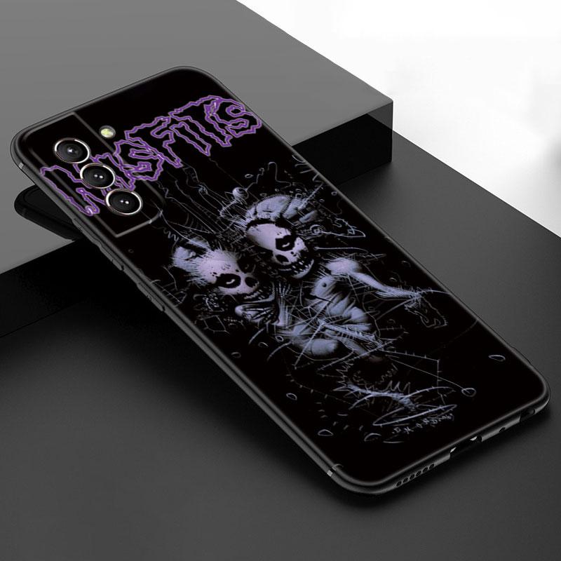 The Misfits Glenn Danzig Black Silicone Phone Case For Samsung Galaxy S23 S21 S20 FE S24 S22 Ultra S10E S10 S9 S8 Plus