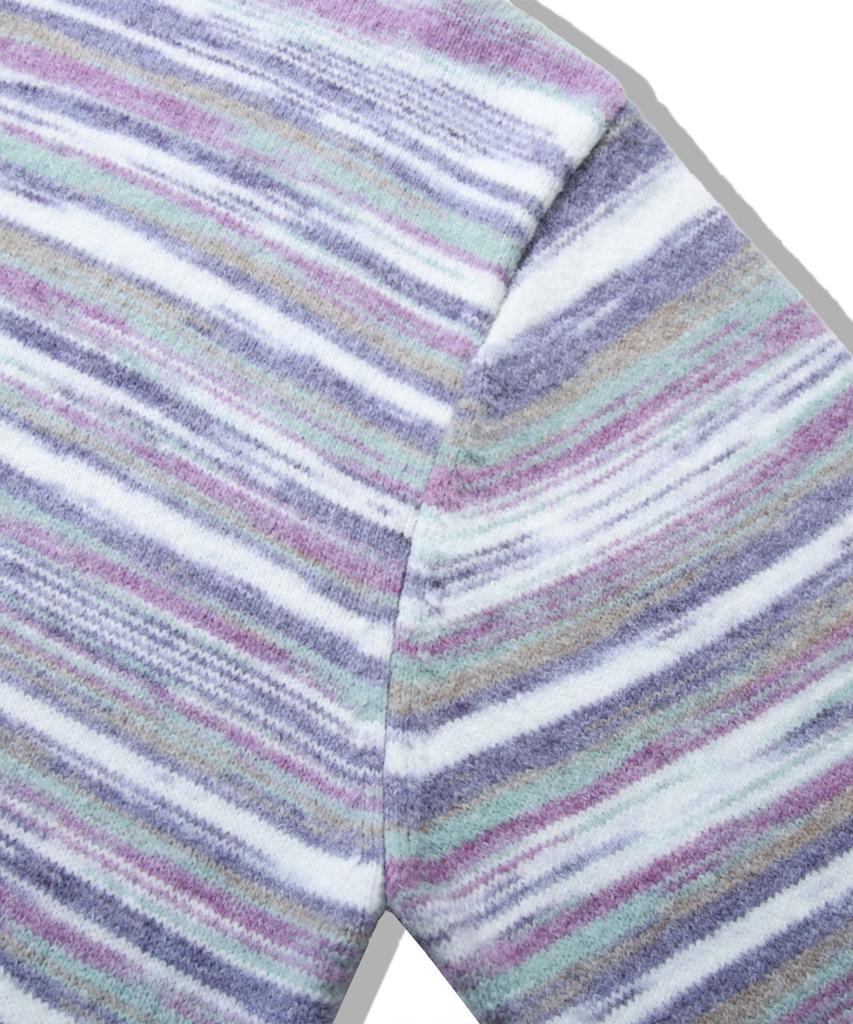 TRILLION Washable Multi-Color Gradient Crew Neck Knit_Purple