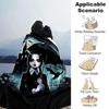 Gothic Girl Umbrella Flannel Blanket Super Soft Warm Cozy Blanket For Sofa Bed Office Travel Allseason Home Decor Gift
