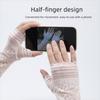 1 Pair Elastic Lace Gloves Flower Pattern Bridal Gloves Vintage Mesh Gloves  for Women