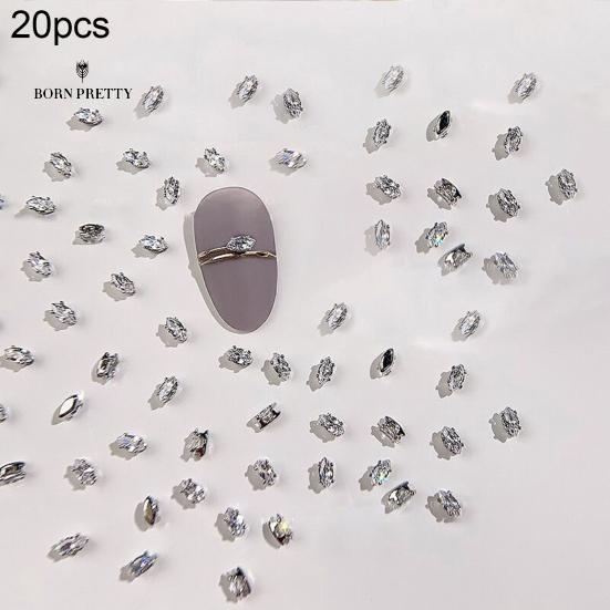 

Нежные подвески для ногтей, украшения для ногтей, блестящие циркониевые ювелирные аксессуары A серебряный