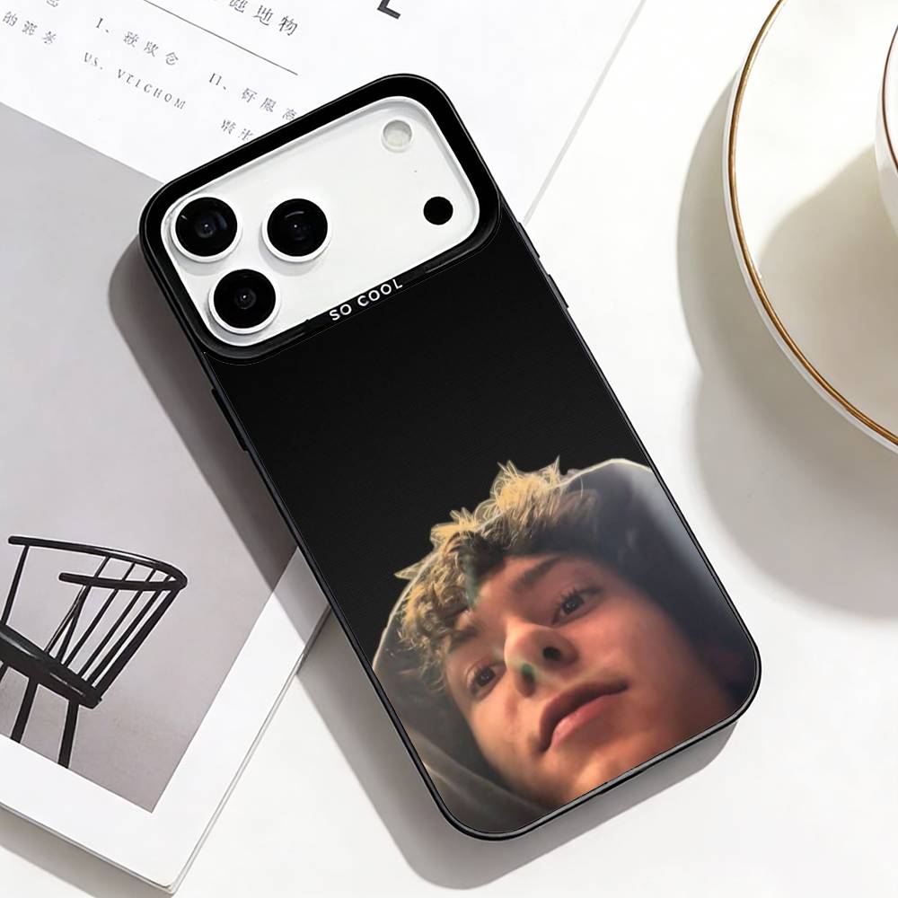 Racing Thrill Star K-Kimi Antonelli Handyhülle Für iPhone17,16,15,14,13,12,Pro Max Schwarzfarben Versilbert Innenabdeckung
