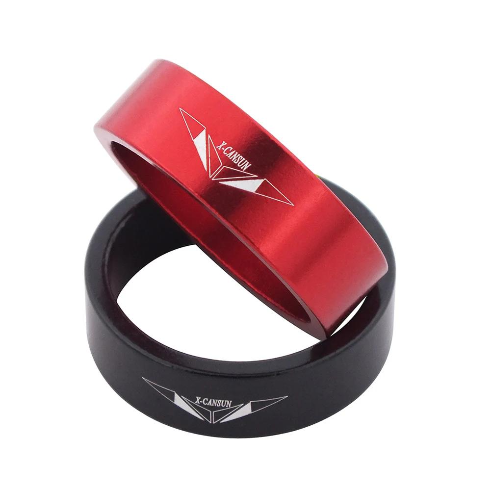 6Pcs Bike Fork Washer Set 2/5/10mm Bicycle Headset Spacer Bicycle Washer Spacing Pad Aluminum Alloy for MTB Mountain Bicyle