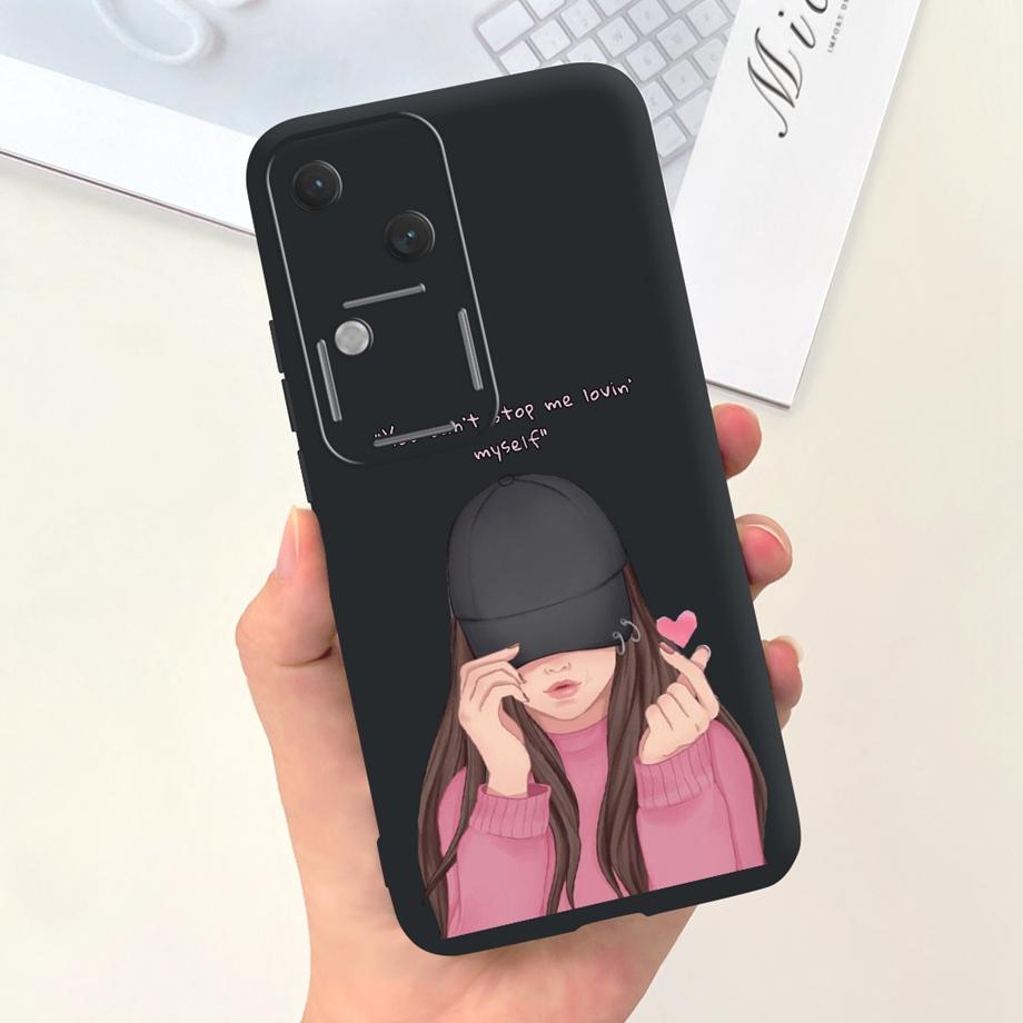 

For Vivo V30 V2318 V30 Pro V30 Lite (ME) V40 SE Phone Case Daisy Flower Prtty Butterfly Back Cover For VivoV30 V30Lite V40SE Vivo V30