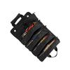Rollup Tool Bag Organizer Oxford Fabric Ergonomic Handle Portable Rollup Toolbag for Home Maintenance Black