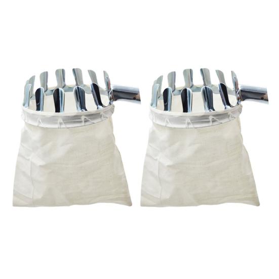 

Fruit Picker Head Basket Long Handle Not Included Fruit Picking Tool with Collection Bag Fruit Harvesting Tool for Pear Peach Lemon Tree 2pcs
