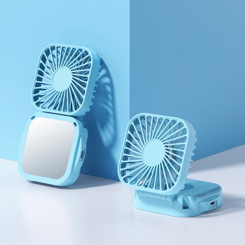Small Handhelds Fan Necks Fan Electric Fan Summer Cooling Fan Lightweight Desk Fan Neck Straps Fan Plastic Material