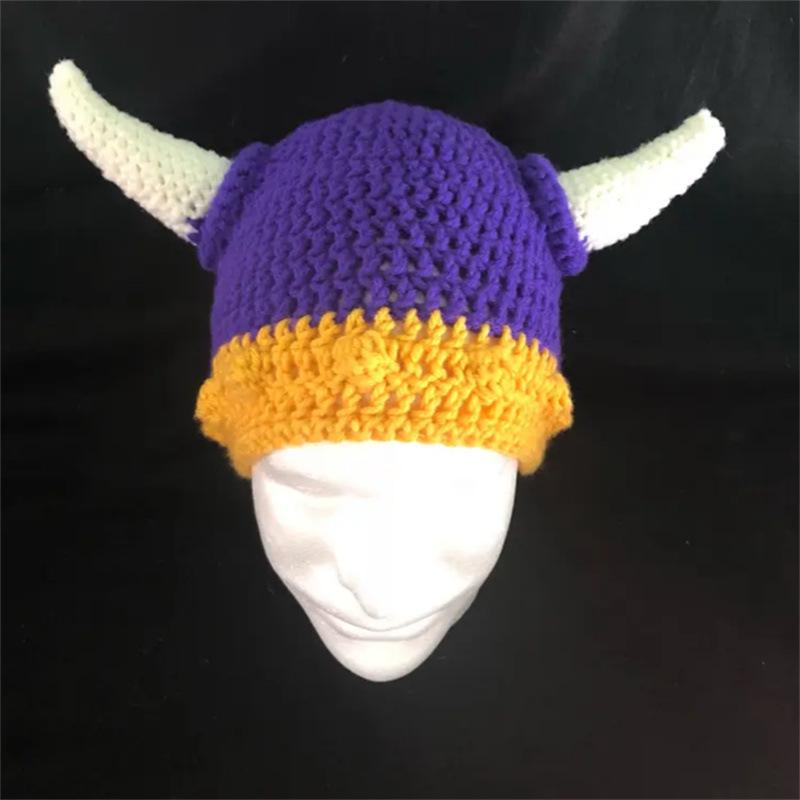 Ny stil handgjord virkad färgblockerad björnöron fashionabel personlig vuxen pullovermössa