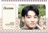 Jungkook Merchandise Desk Calendar Pink Desk Sticker Set (Photobook Calendar) 2026-2027 (2 Years) + K-POP