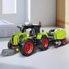 New Christmas Hay Bale Tractor Building Block Set, Assembly Building Blocks, Desktop Decoration Building Blocks, Christmas Gift,