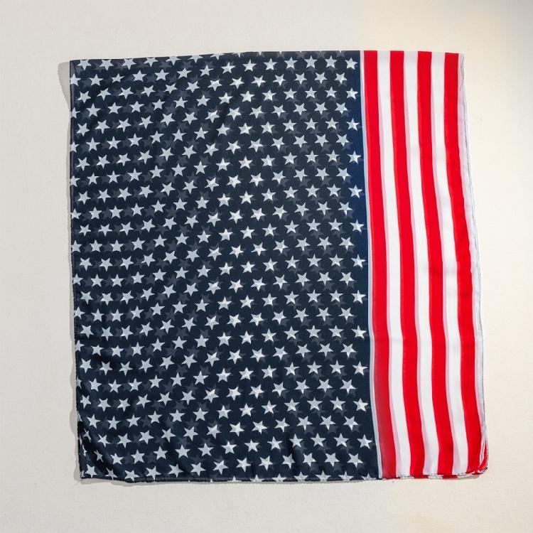 US Flag Wrap Shawl Patriotic Scarf for Festival Party Holiday Celebration Scarf