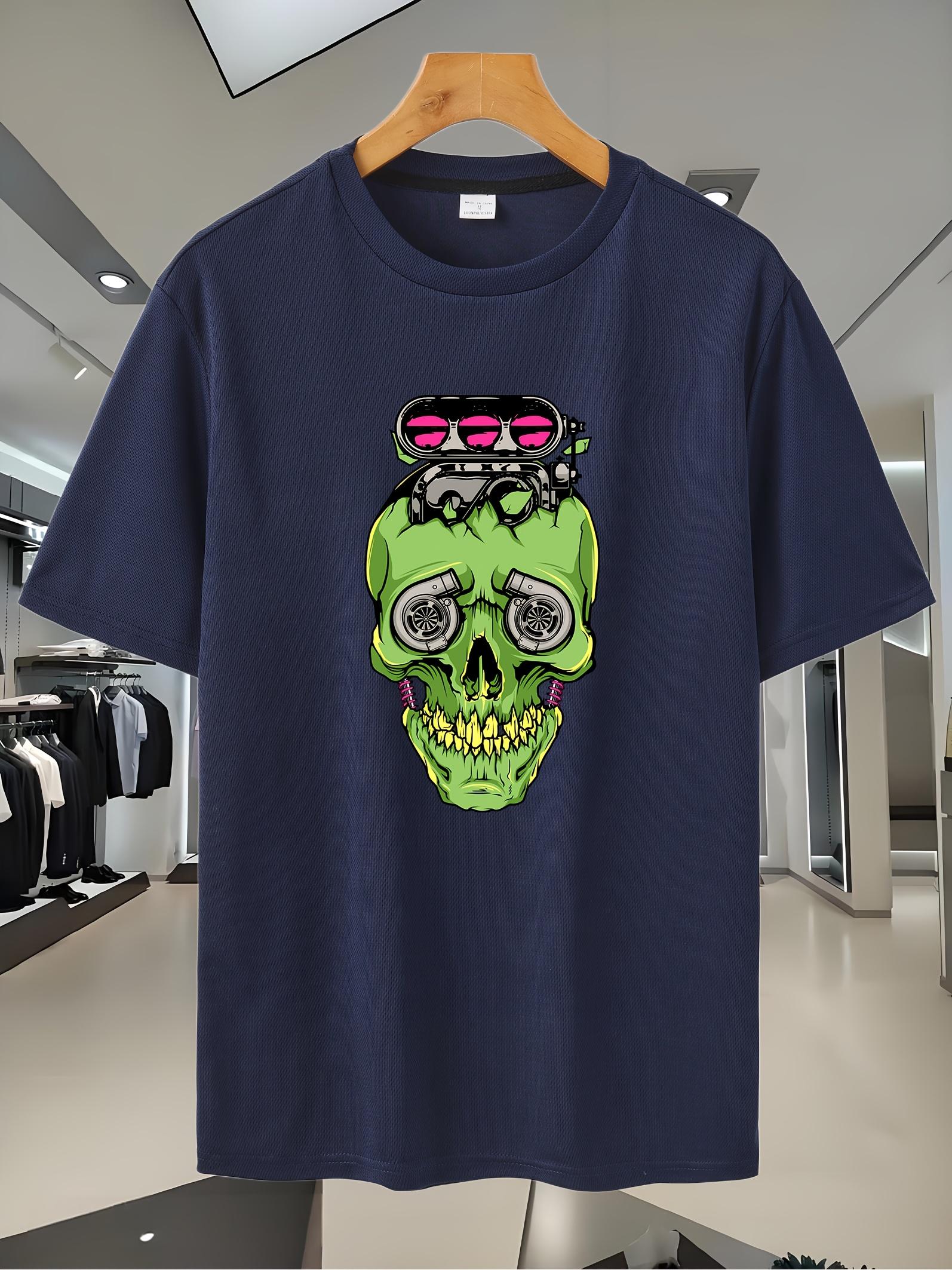 42B Graphic Skull Print T-shirt - Breathable Mesh XL
