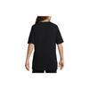 Nike Camiseta de Manga Corta Transpirable Sport Casual con Cuello Redondo Estilo Vintage con Estampado del Logotipo del Club para Hombre Tops Negro FB7310-010