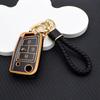 Soft TPU Key Case For VW SEAT Skoda 3/4 Button Key Case Protective Cover for Golf 7 MK7 Tiguan MK2 Leon FR 2 Octavia Key Chain