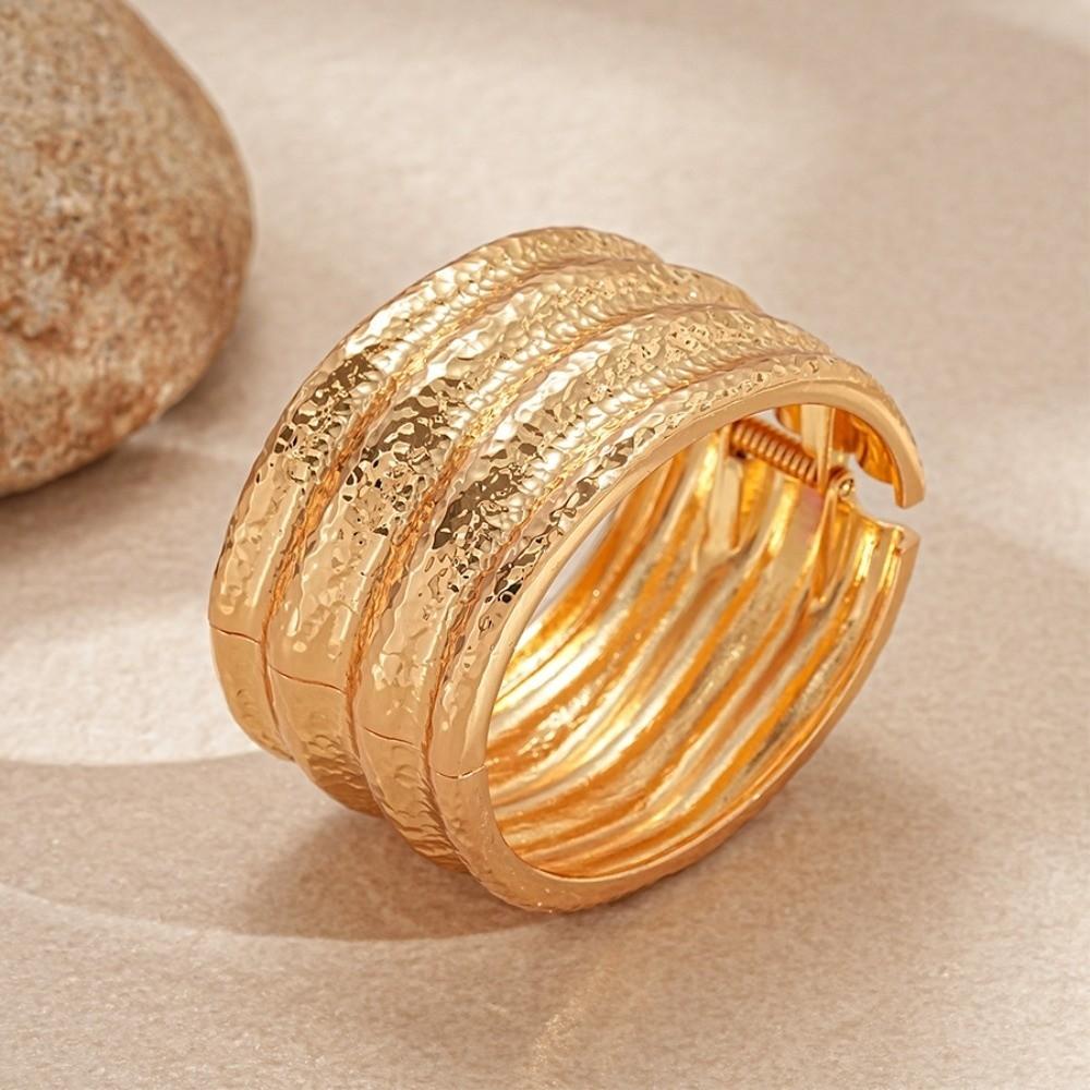 Metal Wide Open Bangle Zinc Zinc Alloy Exaggerated Bracelet Exaggerated Cuff Bangles  Gift