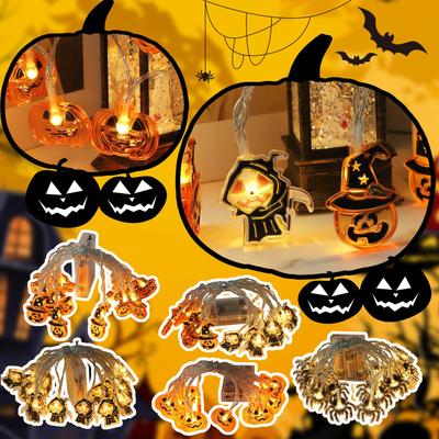 Halloween LED Light String, Festive Atmosphere Decorative Light Pendant, Festival Party Small Colorful Lights.