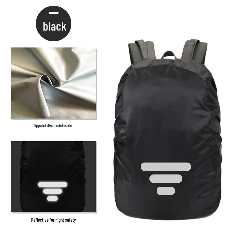 Reflektierende Wasserdichte Rucksack-Regenhülle - Schutz für Outdoor-Bergsteigen & Schultaschen.