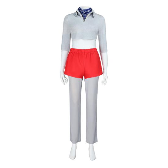 1 Set Eleven Cosplay Costumes Women Top Scarf Shorts Pantyhose Set Halloween Cosplay Outfits for Girls Costume Parties Fan Gatherings Photo Shoots