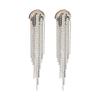 Silver Needle Cold Wind Long Fringed Earrings Female, Round Face Skinny Earrings Earrings