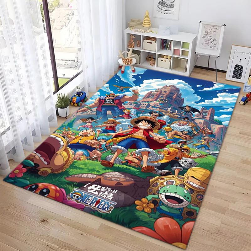 Starring the Japanese cartoon ONE PIECE Monkey D. Luffy carpet is suitable for living room and bedroom doormats office balcony decorative carpet V21
