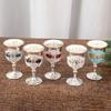 Creative Gold Vintage Wine Glasses Metal Drinkware White Wine Cup European-style Tableware Accessories Cocktail Cup Home Party