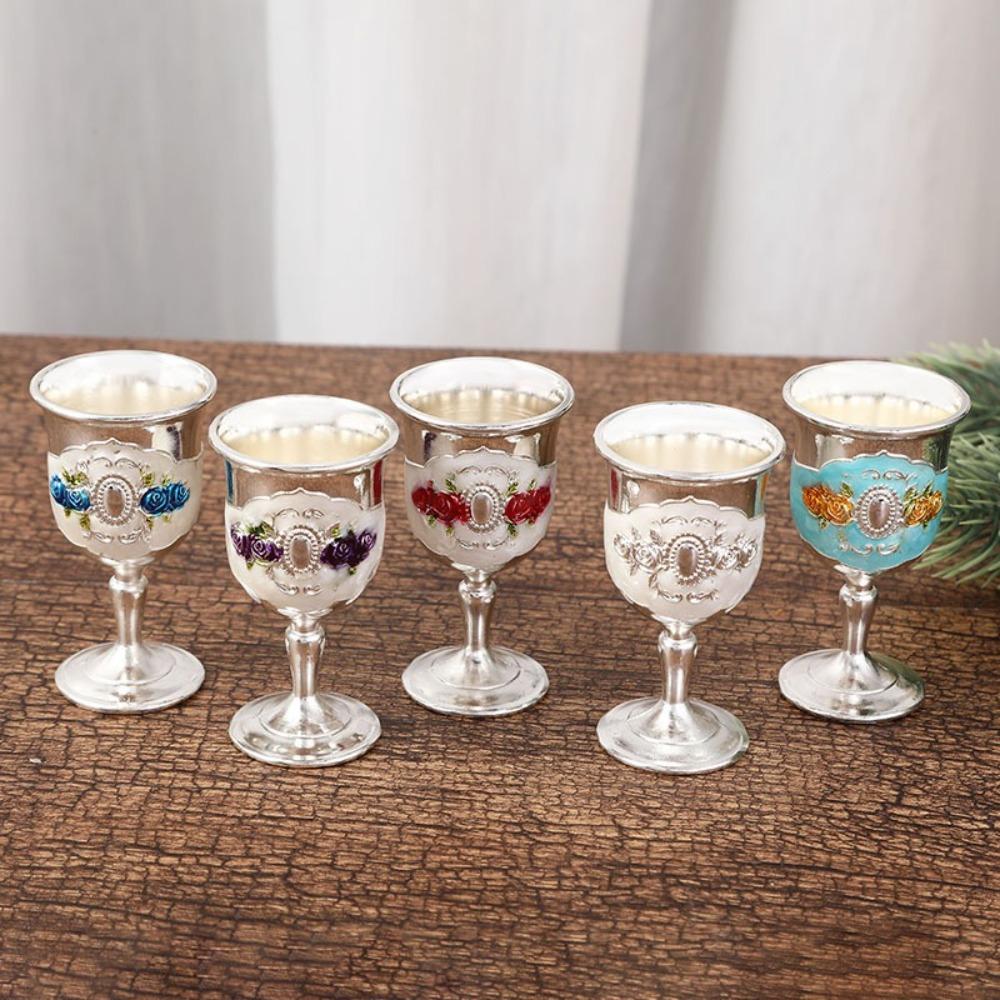Creative Gold Vintage Wine Glasses Metal Drinkware White Wine Cup European-style Tableware Accessories Cocktail Cup Home Party