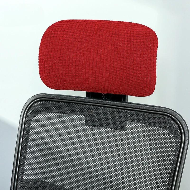 Waterproof Gaming Esports Chair Head Pillowcase Boss Chair Office Swivel Chair Head Cover Dust-proof Stain-proof Stretchy Cover