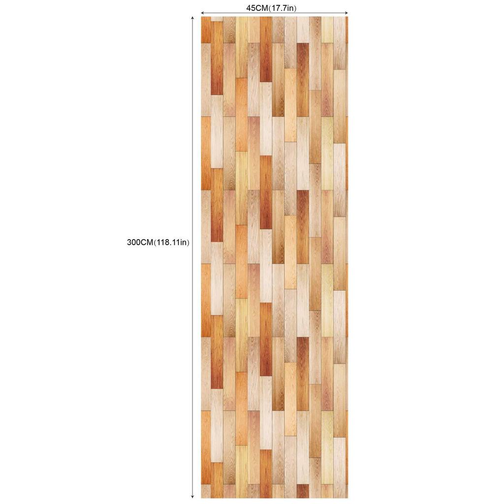 Fresh Wood Grain Living Room and Bedroom Background Modified Self-Adhesive Wallpaper (45cm *300cm)